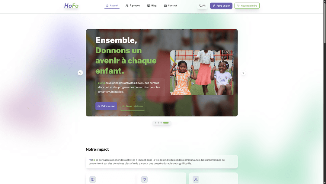 Hope & Faith NGO Website — Building a Human-Centered Frontend Experience