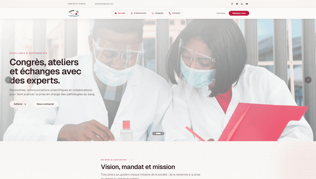 SIHIO-TS Web Platform — Frontend Development for a Medical Association